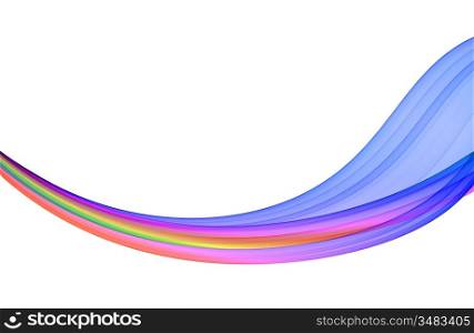 multicolored abstraction on white background, high quality detailed render