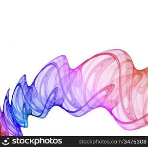 multicolored abstraction on white background - hq render