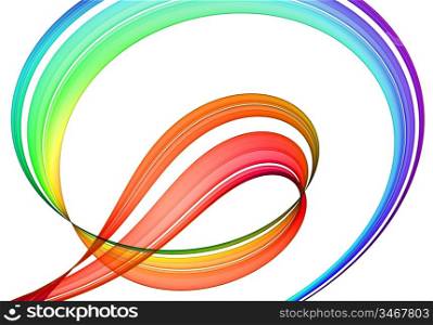 multicolored abstraction over white background - hq rendered image