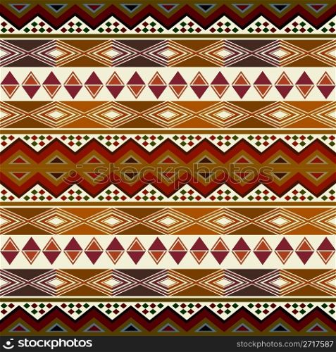 Multicolored african pattern with geometric shapes/symbols