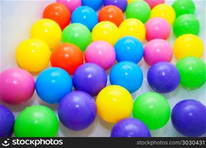 Multicolored balls for children&rsquo;s fun. Background. balls