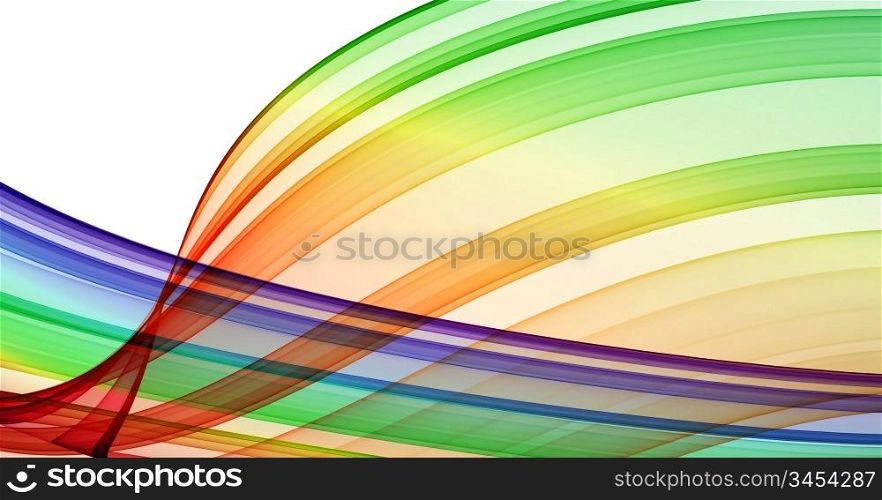 multicolored curves - abstract background. high quality render