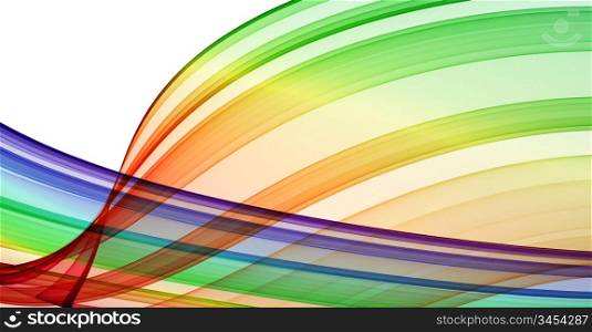 multicolored curves - abstract background. high quality render