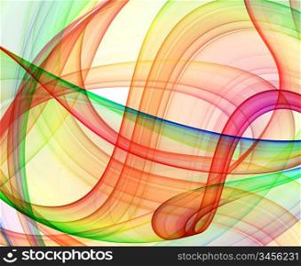 multicolored curves - abstract festive background for your project