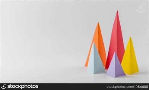 multicolored growth cones with copy space. High resolution photo. multicolored growth cones with copy space. High quality photo