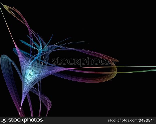 multicolored hyperbola - abstract high quality 10 mpix render