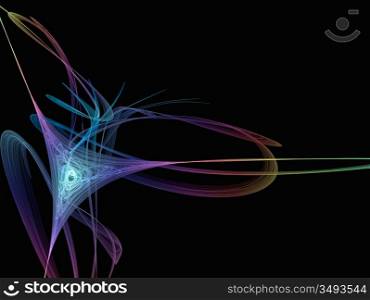 multicolored hyperbola - abstract high quality 10 mpix render
