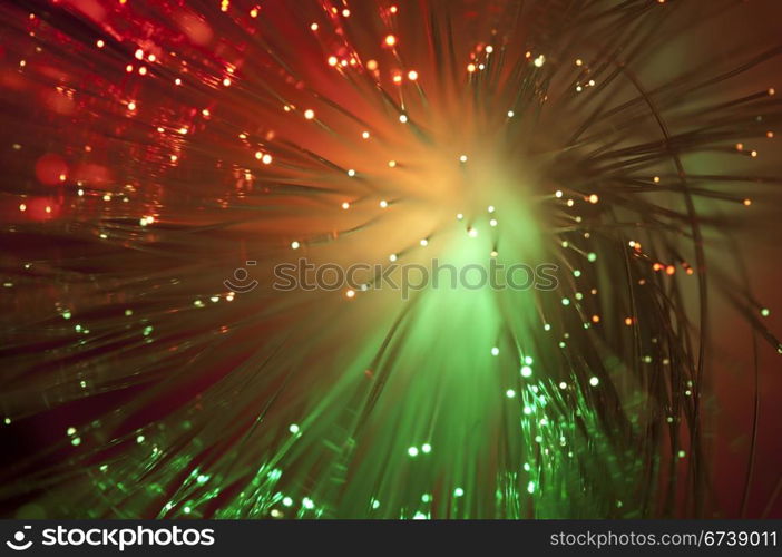 Multicolored optical fibers