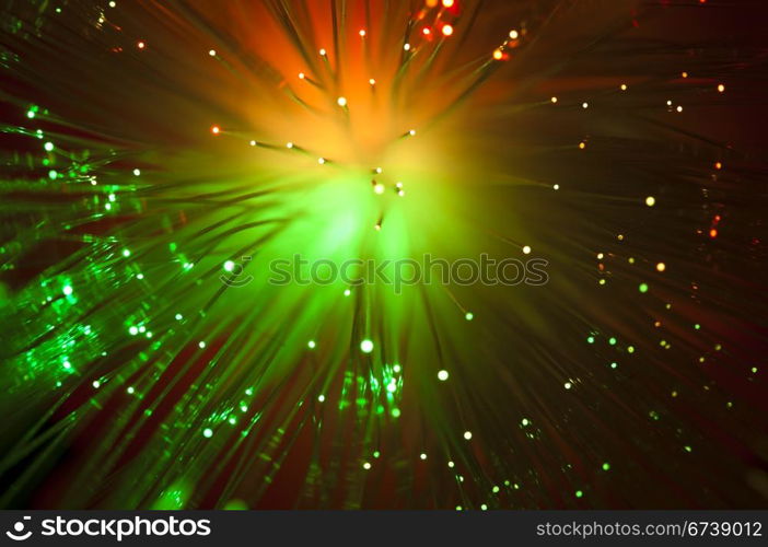 Multicolored optical fibers