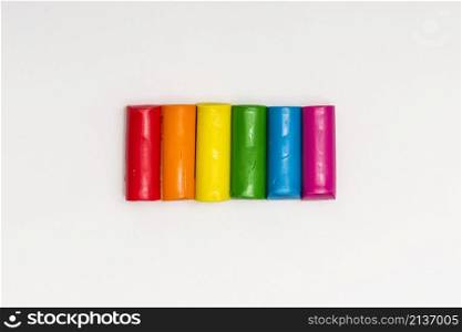 multicolored plasticine sticks