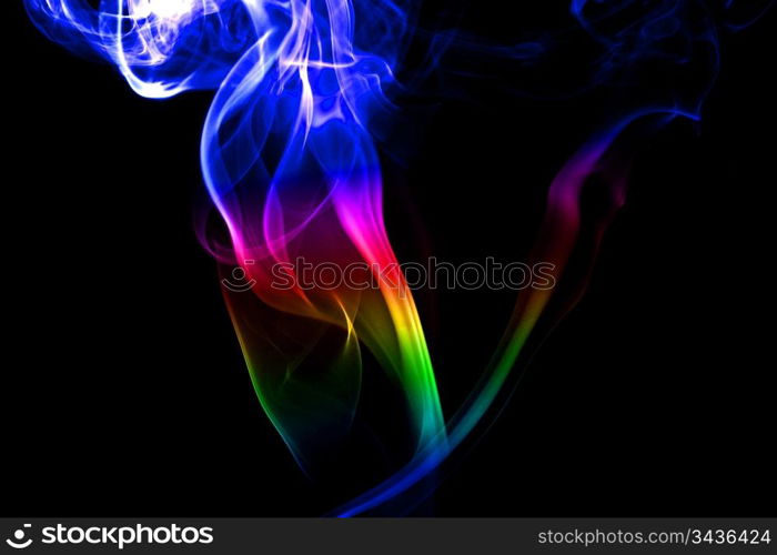 multicolored smoke natural abstract background