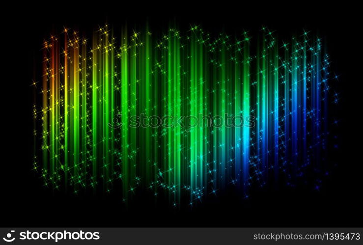 multicolored sparkling abstract wave background