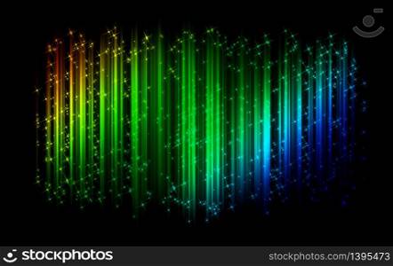 multicolored sparkling abstract wave background