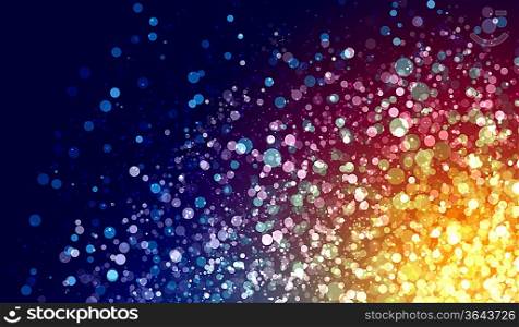 Multicolour bokeh abstract light background. Illustration background