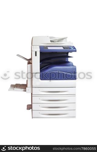 multifunction laser printer, scanner, xerox, isolated on white background