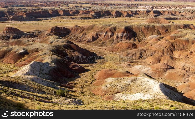 Multiple colors and layers of rocks and minerals make up this geological wonder in Arizona