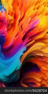 Multitonal Swirls of Bright and Colorful Liquid Abstract Background. Generative ai. High quality illustration. Multitonal Swirls of Bright and Colorful Liquid Abstract Background. Generative ai