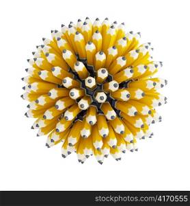 multitude pencil, isolated 3d render