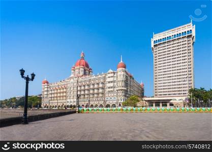 MUMBAI, INDIA - FEBRUARY 21: The Taj Mahal Palace Hotel on Febuary 21, 2014 in Mumbai, India