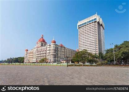 MUMBAI, INDIA - FEBRUARY 21: The Taj Mahal Palace Hotel on Febuary 21, 2014 in Mumbai, India