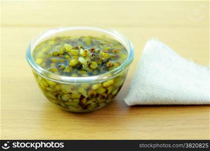 Mung beans in light syrup Deserts of Thailand