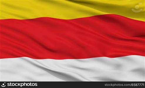 Munster Westfalen City Flag, Country Germany, Closeup View. Munster Westfalen City Flag, Germany, Closeup View