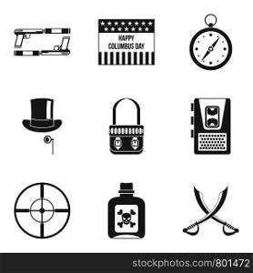 Murder icons set. Simple set of 9 murder vector icons for web isolated on white background. Murder icons set, simple style
