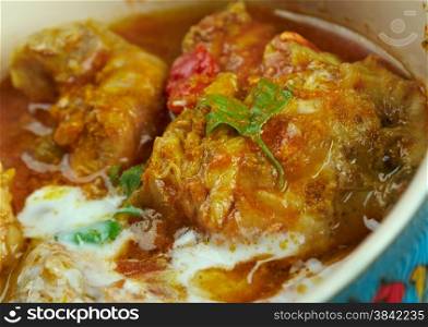 Murgh Dopiaza - Persian meaning a South-Asian curry dish.