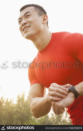 Muscular Man With Watch