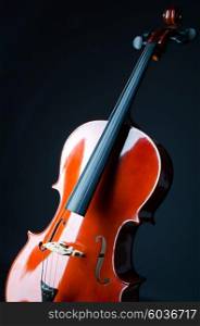 Music concept- close up of cello