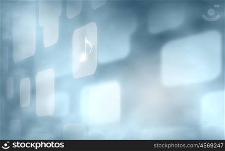 Music concept. Conceptual background image with music clef and notes