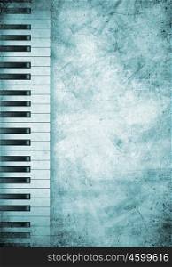 Music concept. Conceptual image with piano keys and music clef