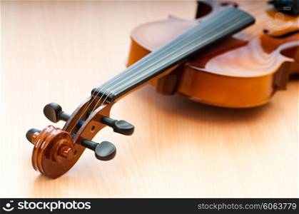 Music concept with violin
