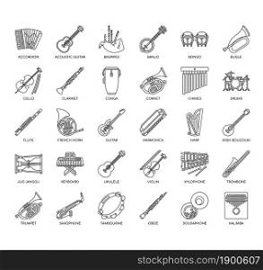Music Instrument , Thin Line and Pixel Perfect Icons