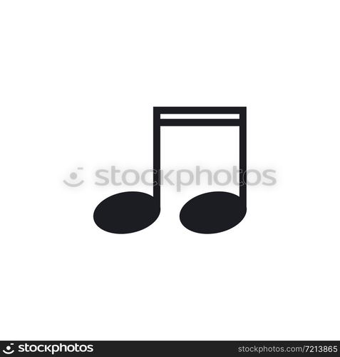 Music note icon Vector template