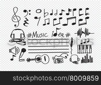 Music Notes and Music icons