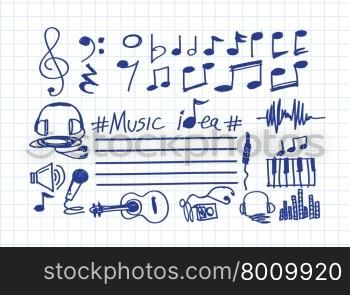 Music Notes and Music icons