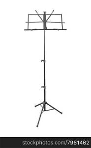 music stand isolated on white background
