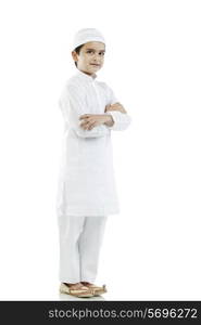 Muslim boy standing