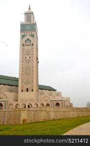 muslim in mosque the history symbol morocco africa minaret religion and blue sky