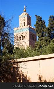 muslim the history symbol in morocco africa minaret religion and blue sky