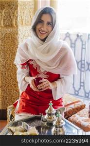 muslim woman arab restaurant