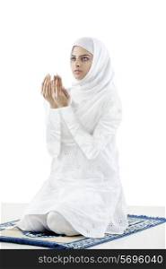 Muslim woman doing Namaaz
