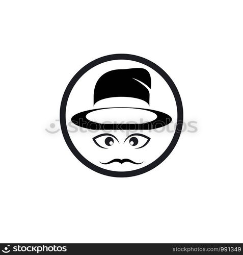 mustache icon template vector design