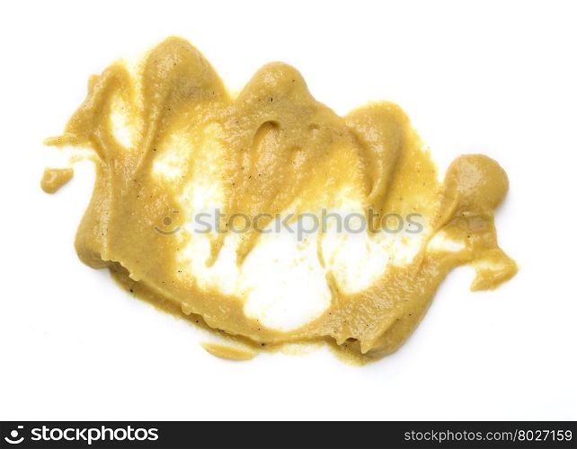 Mustard isolated on white background