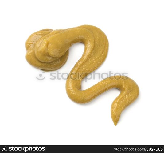 mustard sauce isolated on a white background