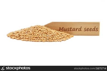 Mustard seeds at plate