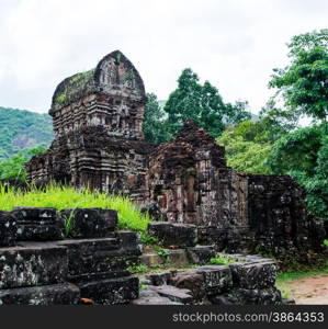 My Son, Ancient Hindu tamples of Cham culture in Vietnam near the cities of Hoi An and Da Nang.