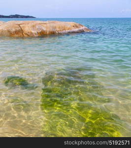 myanmar asia kho samui bay isle froth foam in thailand and south china sea