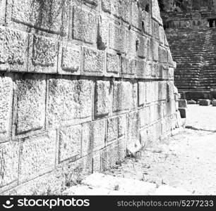 myra in turkey europe old roman necropolis and indigenous tomb stone